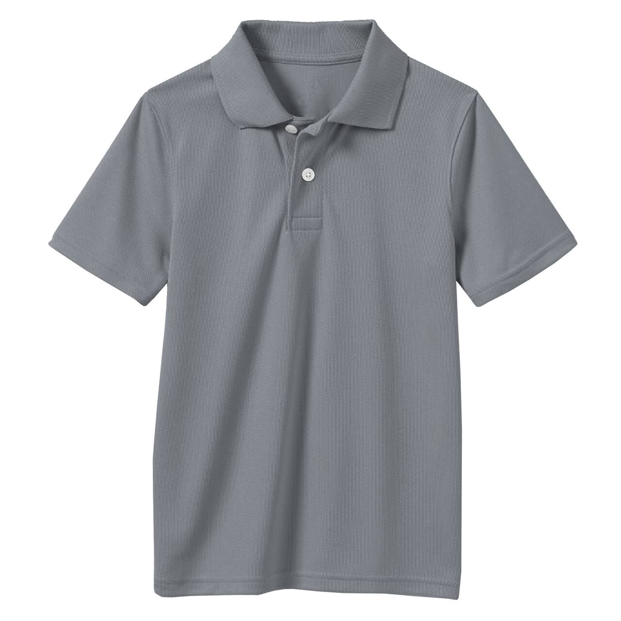 Galaxy by Harvic Boys Moisture Wicking Short Sleeve Polo Shirt